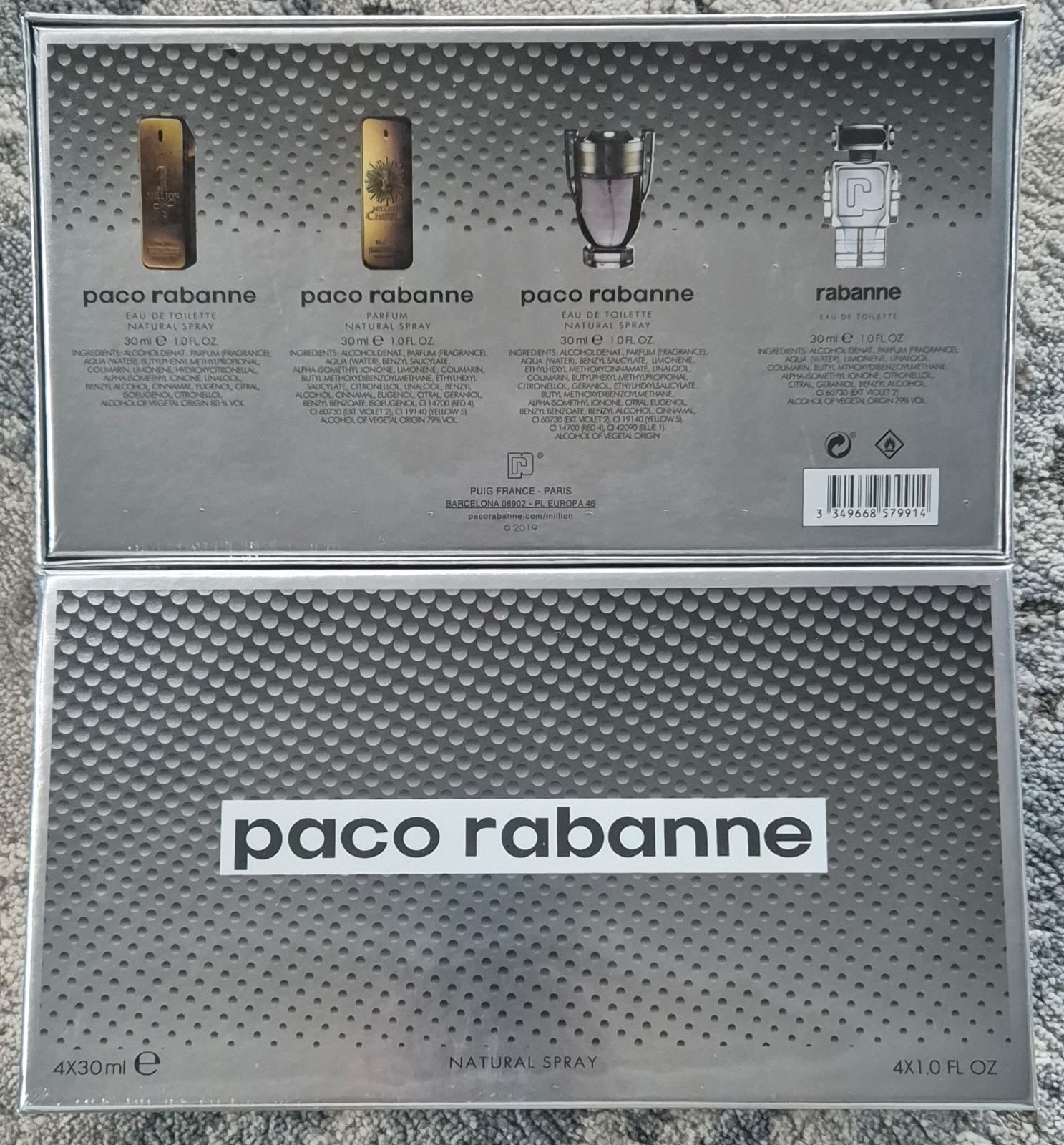 Paco Rabanne 1 Million/Invictus/Phantom Set (4x30ml)