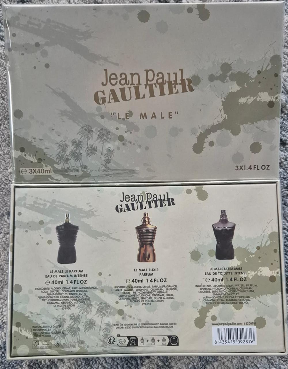 Jean Paul Gaultier Le Male Le Parfum /Le Male Elixir/Ultra Male Set (3x30ml)
