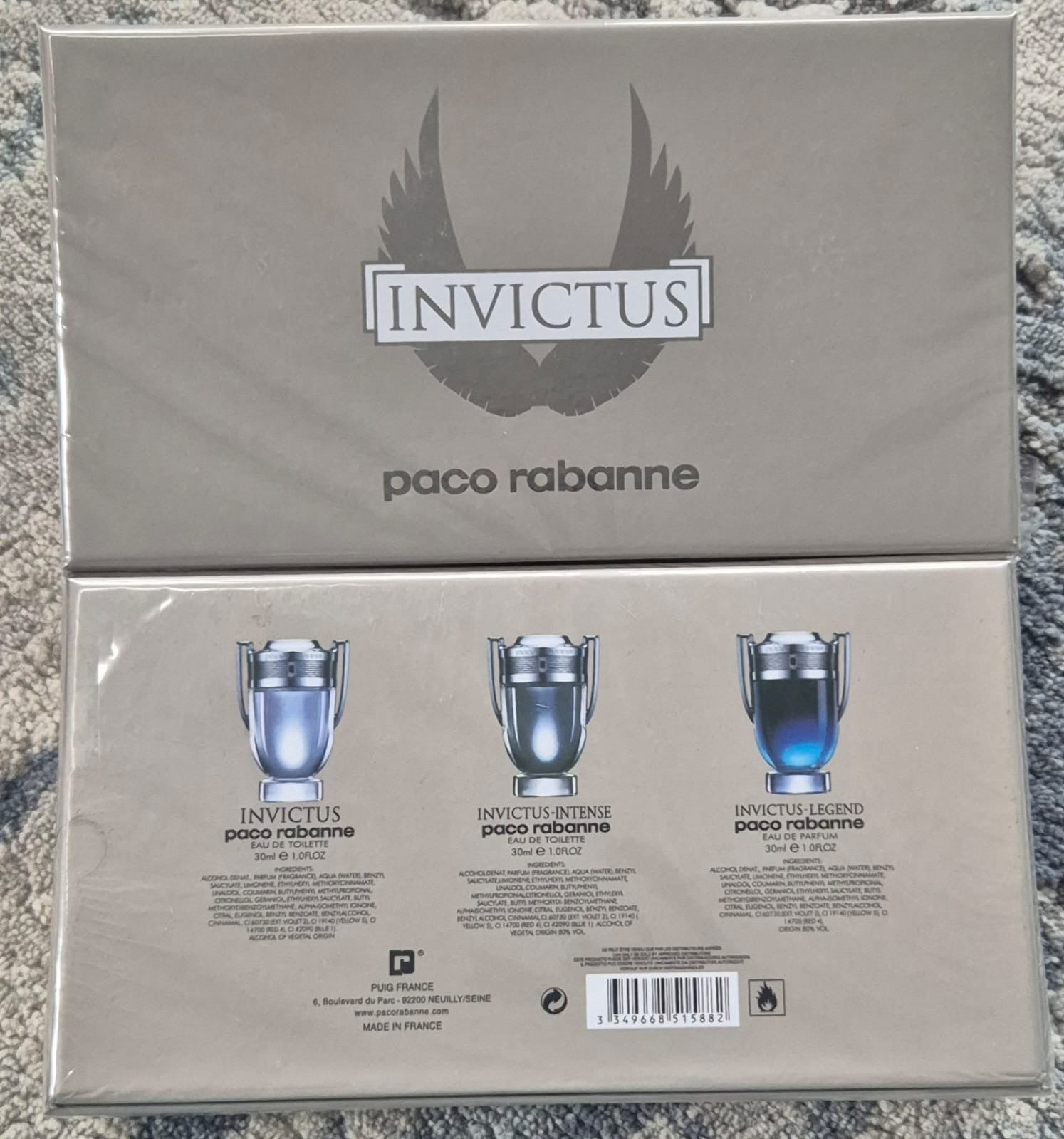 Paco Rabanne Invictus Set (3x30ml)