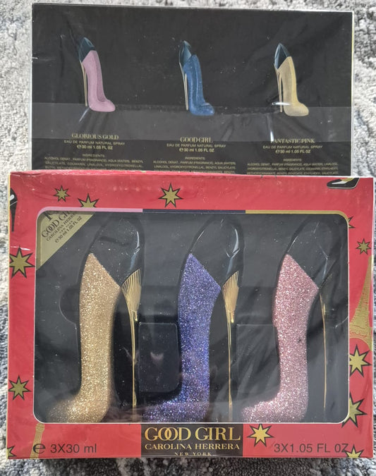 CH Good Girl Glitter Heel Set (Blue Glitter)  (3x30ml)