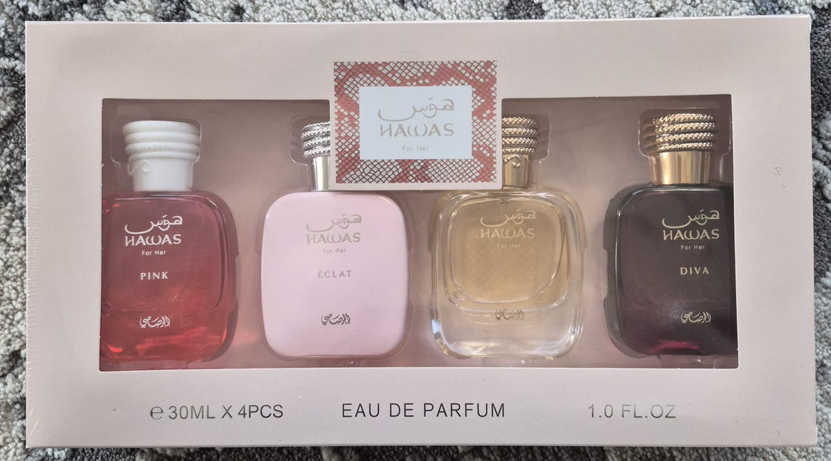 Hawas By Rasasi For Her Set (4x30ml)