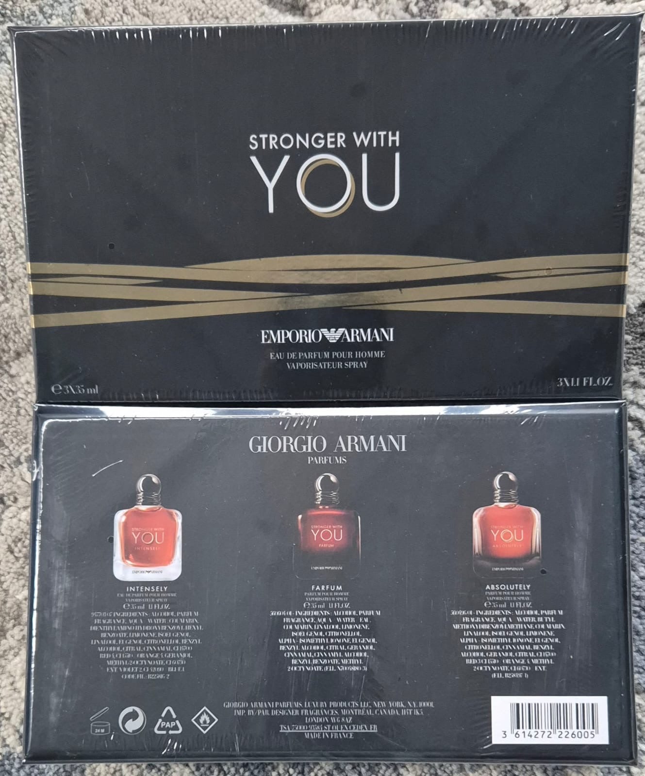 Emporio Armani Stronger With You Intensely/Parfum/Absolutely Set (3x35ml)
